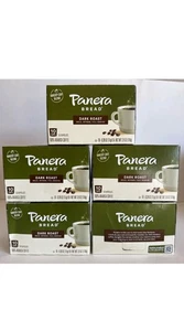 5 Pack-Panera Bread Dark Roast Coffee Single Serve K Cups- 50 Count Exp:08/2025 - Picture 1 of 5