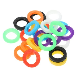 96 pezzi tappi per chiavi in silicone codificati a colori copri chiavi rotonde copri identificativo - Foto 1 di 20