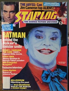 Starlog Magazine #146 September 1989 Jack Nicholson The Joker Cover - Imagen 1 de 1