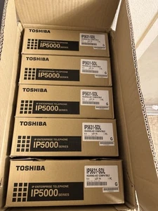 Lot of 5 -NEW Toshiba IP Enterprise Telephones IP5000 Series Model# IP5631-SDL - Picture 1 of 3