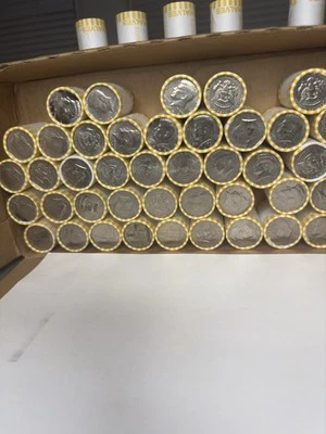 10 New Bank Rolls of Half Dollars Unsearched Coin Roll Hunting - Image 1 of 3