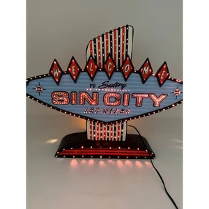 WELCOME TO SULTRY SIN CITY LAS VEGAS ADVERTISING SIGN - L222 - Picture 1 of 5