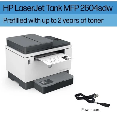 New HP LaserJet Tank MFP 2604sdw Wireless Black-and-White All-In-One Printer - Image 1 of 4