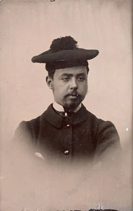 ORIGINAL VIKTORIANISCHES Farbbild / Ferrotype Foto um 1860 SCHOTTISCHES MÄNNLICHES PORTRAIT - Bild 1 von 4