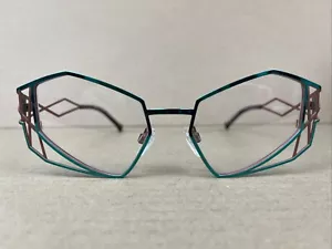Faniel Picasso Öl blaugrün Kupferbrille 51 18 145 Gestell - Bild 1 von 7