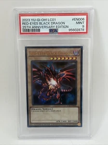 2023 Yu-Gi-Oh! LC01 25th Anniversary Edition #EN006 Red-Eyes Black Dragon PSA 9 - Picture 1 of 2