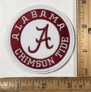 Alabama Crimson Tide Logo Aufbügeln Aufnäher NCAA Fußball 3"" Runde - Bild 1 von 2