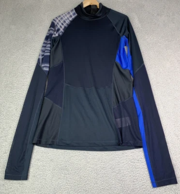 Camiseta Nike tamanho feminino tamanho XL pulôver de treinamento azul hipercool manga longa - Imagem 1 de 4