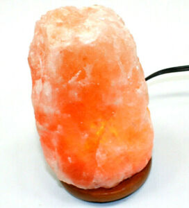 Himalayan Crystal Rock Salt Lamp by WBM International 8" x 4" x 4" pink orange