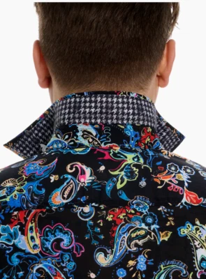 Robert Graham ELECTRIC REEF Vibrant! $198 XL Classic Fit Long Sleeve NWT X-Large - Image 1 of 4