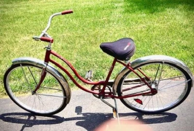Bicicleta roja Schwinn Fair Lady vintage para dama Foto 1 de 4