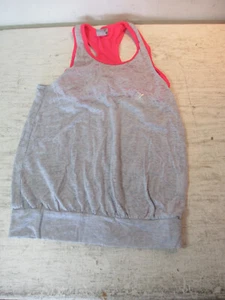 Mädchen Old Navy Activewear Racerback grau mit rosa Einbau-BH Größe M - Bild 1 von 4