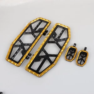 MX Driver Passenger Floorboard Footpegs For Harley Electra Street Glide Softail - Foto 1 di 14
