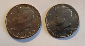 1983 P & D Kennedy Half Dollar - Stempelglanz - Bild 1 von 3