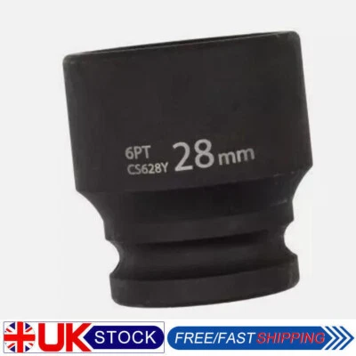 28mm Shallow Impact Socket 1/2" Drive 28mm 6 Point Single Hex Impact UK - Image 1 of 4