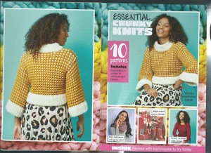 ESSENTIAL CHUNKY KNITS 10  PATTERN MINI BOOKLET  GOOD CONDITION - Picture 1 of 8