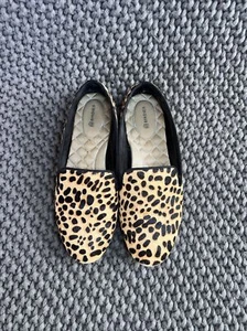 Birdies Starling Cheetah Print Calf Hair Upper Flats Slip On Shoes Women Size 8 - Picture 1 of 20