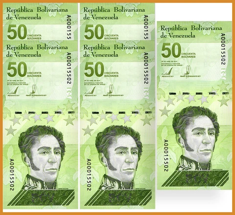 VENEZUELA 50 DIGITALES banknotes 5 2021 UNC 250 million bolivars USA SELLER! Cover