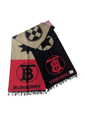 Bufanda Burberry Vintage Multicolor 95% Lana 5% Seda Unisex Hecha en Italia. Foto 1 de 4