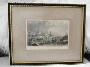Grabado Newcastle-upon-Tyne de New Chatham Gateshead W. Miller alrededor de 1832 - Imagen 1 de 23