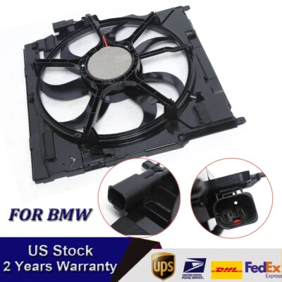 E70 Electric Cooling Fan Assembly For BMW X5 2007-2010 Brushless Motor Radiator Foto 1 de 4