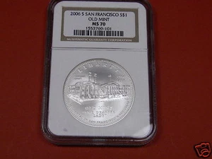 2006-S San Francisco - Old Mint SILVER Dollar - NGC MS70 - * VERY POPULAR * - Picture 1 of 1