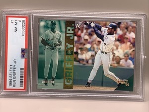 KEN GRIFFEY JR 1994 Score Select #1 Seattle Mariners Hall of Fame PSA 8 NM-MT