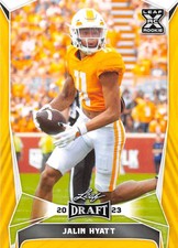 2023 Leaf Draft GOLD Football Trading Cards Pick From List Base - Auto H
