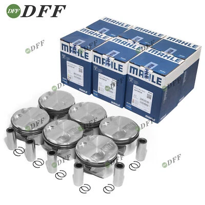 6pcs Pistons & Rings Set 10.7:1 Φ85+0.5mm For BMW E90 E83 328i 528i X1 N52 3.0L - Image 1 of 4