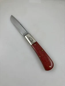 Northwoods Madison Barlow, Red Linen Micarta, Slip and Coin - Picture 1 of 5