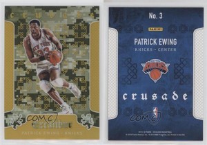2015-16 Panini Excalibur Crusade Camo Patrick Ewing #3 HOF