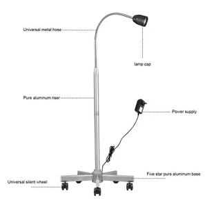 JD1500 LED Dental Shadowless Labor Chirurgie Untersuchungslampe Mobile Leuchte Boden Typ - Bild 1 von 22