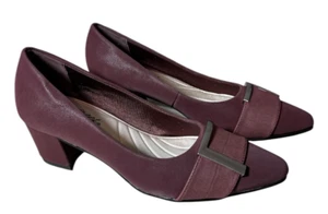 Easy Street Cariel Red (Burgundy) Pointed Toe Heels Shoes Women's size 6 M - Picture 1 of 5