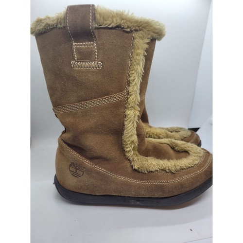 Stivali invernali Timberland donna foderati in shearling scamosciati boho indie capospalla