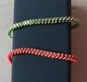 bracelet  brésilien amitié cordon coton et métal doré réglable - Imagen 1 de 3