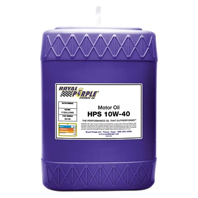 Royal Purple HPS SAE 10W-40 High Performance Engine Motor Oil 5 Gal Pail Single - Изображение 1 из 4