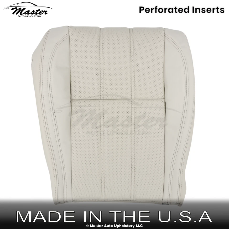 Fits 2013-2017 Land Rover Range Rover Driver Bottom Ivory Seat Cover Replacement - Image 1 of 4