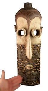 Afrikanische Hängemaske 62 cm Traditionelle Brauchskunst #460 - Bild 1 von 15