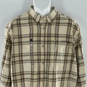 Columbia Sportswear Hombre XL Camisa a Cuadros Botones Bolsillo Mangas Largas - Imagen 1 de 6
