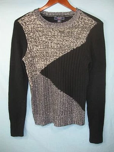 Maglione girocollo donna Chaps by Ralph Lauren nero e grigio nuovo con etichetta - Foto 1 di 4