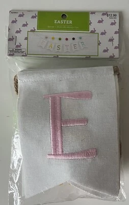 Guirnalda Banner Pascua 2 Niveles Pom Pom y Pascua Colores Pastel Decorativa Foto 1 de 4