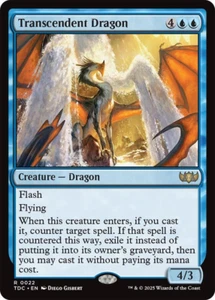 MTG Magic 1x Transcendent Dragon (M/NM) Commander Tarkir Dragonstorm - Photo 1 sur 1