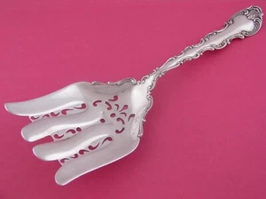 Servidor de espárragos GORHAM ESTRASBURGO 1897 de plata esterlina con borde de desplazamiento ~ sin mono - Imagen 1 de 11