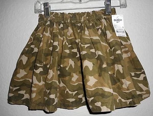 NEU MIT ETIKETT OSH KOSH B'GOSH TARNFARBEN KORD ELASTISCHER BUND ROCK MÄDCHEN GRÖSSE 5  - Bild 1 von 5