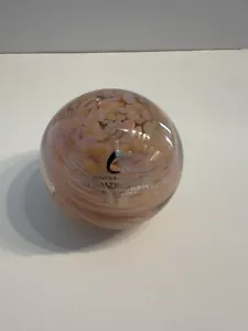 Alessandro Coppola Murano Kunst Glas Briefbeschwerer 2,75" - Hergestellt in Italien - Bild 1 von 5