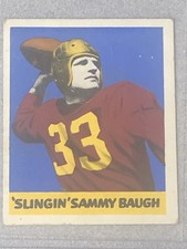 1948 Leaf Football Card #34 Sammy Baugh-Washington Redskins-Texas Christian/TCU.