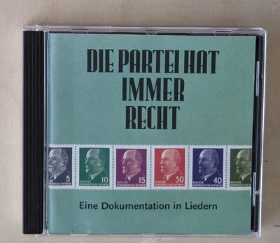 Die Partei hat immer recht - Eine Dokumentation in Liedern BMG Amiga  1996  CD - Bild 1 von 3