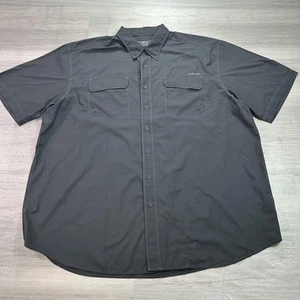 Ariat Shirt Mens 2XL Black AriatTEK Heat Series Short Sleeve Vented Button Front - Picture 1 of 13