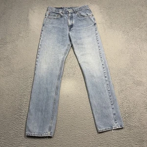 VINTAGE Levis 505 Jeans Mens 31x32 Straight Leg Light Wash Denim Pants 80s USA - Picture 1 of 11