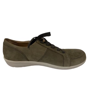 Vionic Schuhe Damen 10 Wildleder olivgrün wetterfest Reißverschluss Spitze Turnschuhe - Bild 1 von 13